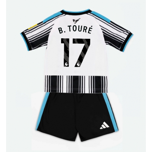 Newcastle United Bazoumana Toure #17 Maglia Gara Casa Repliche 2026-27 Bambino Maniche Corte Newcastle United Bazoumana Toure #17 Maglia Gara Casa Repliche 2026-27 Bambino Maniche Corte